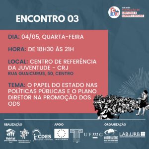 Quarto Encontro da 1ª Edição do Curso de Formação de Agentes Sociais na RMBH